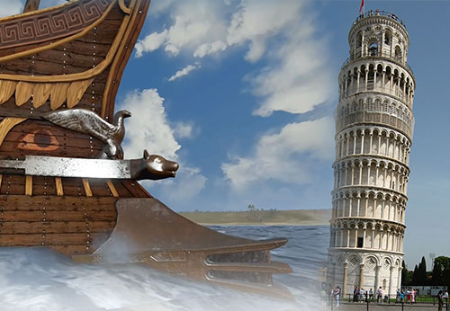 The lost harbour of Pisa