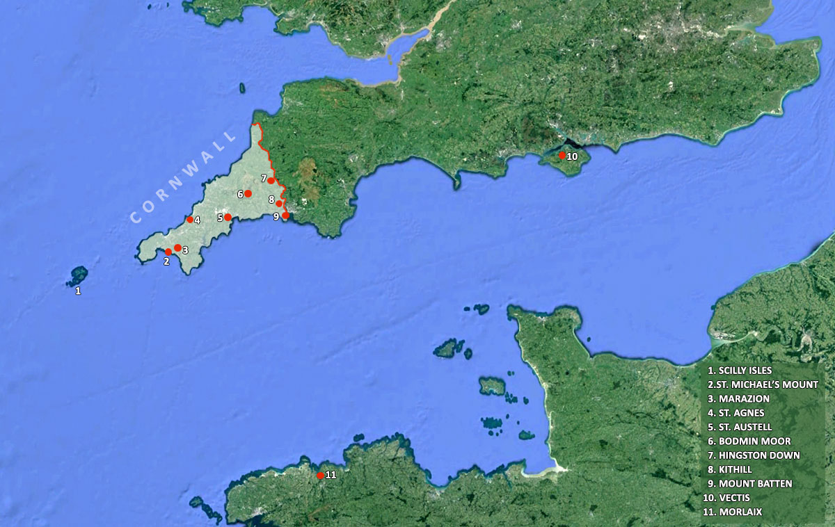 Plattegrond Cornwall 1200