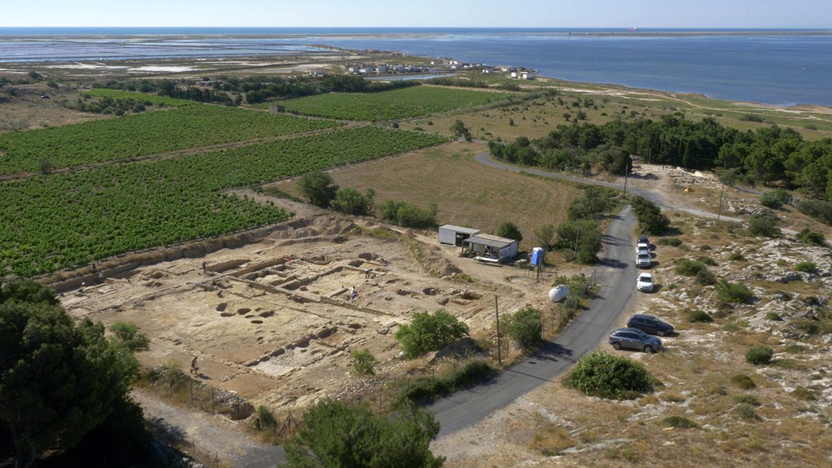 vue aérienne générale du site de Saint Martin 1200