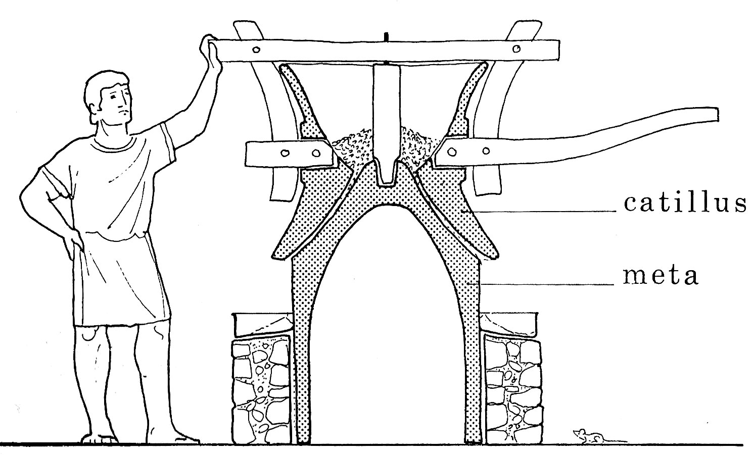 tekening molen