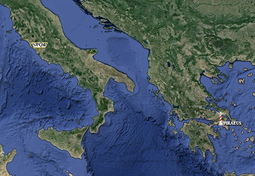 Kaart Piraeus