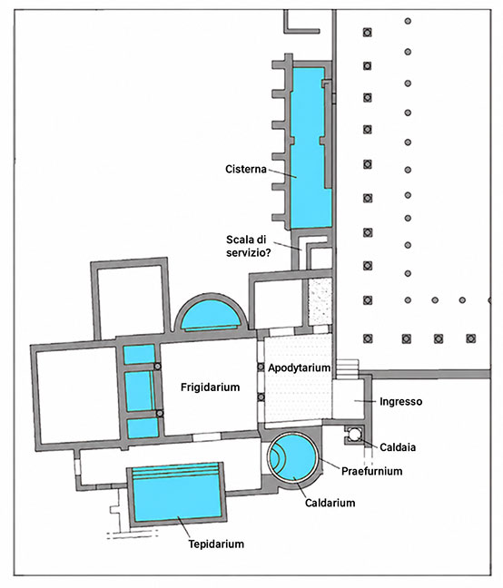 plattegrond bad Italiaans