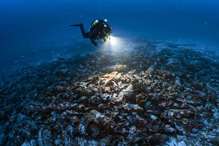 Römischen Schiffswrack auf Cabrera(Nur in englischer Sprache)